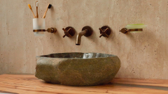Раковина для ванной Piedra M331 из речного камня  Gris ИНДОНЕЗИЯ 00504511331_7