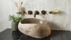 Мойка в ванную Piedra M439 из речного камня  Gris ИНДОНЕЗИЯ 00504511439_12