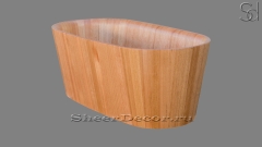 Дизайнерская ванна Bagno M2 из ясеня Light Ash 379439152 овальной формы_1