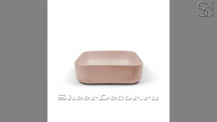 Накладная раковина Olivia из розового бетона Concrete Coral РОССИЯ 117821111 для ванной комнаты_1
