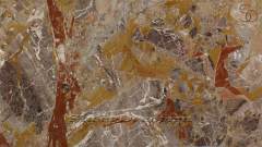 Мраморная плитка и слэбы из натурального мрамора Macchiavecchia Rossa Lucido коричневого цвета_1