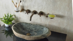 Мойка в ванную Piedra M541 из речного камня  Gris ИНДОНЕЗИЯ 00504511541_2