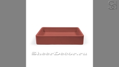 Накладная раковина Cindy из красного бетона Concrete Red РОССИЯ 344763111 для ванной комнаты_1