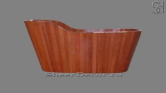 Оригинальная ванна Sandra M37 из натурального дерева Sipo Mahagoni 0684441537 красного цвета_1