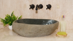 Мойка в ванную Piedra M602 из речного камня  Gris ИНДОНЕЗИЯ 00504511602_1