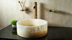Врезной смеситель для раковины Bamboo из латуни сорта Brass ИНДИЯ 543400401_4