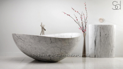 Мраморная ванна Debora из белого камня Bianco Carrara 062005151_2
