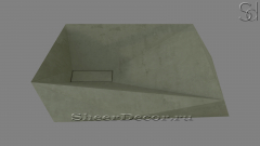 Зеленая раковина Kira из архитектурного бетона Concrete Green РОССИЯ 020762911 для ванной комнаты_1