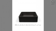 Черная раковина Diana из архитектурного бетона Concrete Black РОССИЯ 520400111 для ванной комнаты_1