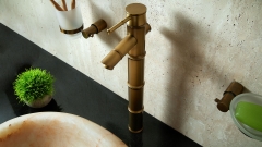 Врезной смеситель для раковины Bamboo Peak из латуни сорта Brass ИНДИЯ 543400403_7