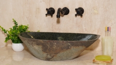 Мойка в ванную Piedra M605 из речного камня  Gris ИНДОНЕЗИЯ 00504511605_1