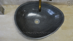 Раковина для ванной комнаты Piedra M4 из речного камня  Gris ИНДОНЕЗИЯ 005045114_1