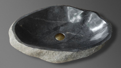 Раковина для ванной Piedra M388 из речного камня  Gris ИНДОНЕЗИЯ 00504511388_1