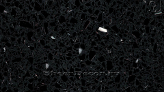 Кварцевые слэбы и плитка из черного кварцевого агломерата Blackgrainyquartz 632_1