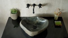 Раковина для ванной Piedra M588 из речного камня  Verde ИНДОНЕЗИЯ 00503011588_3