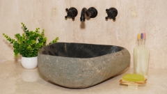Раковина для ванной Piedra M606 из речного камня  Gris ИНДОНЕЗИЯ 00504511606_1