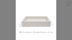 Накладная раковина Cindy из белого бетона Concrete White РОССИЯ 344347111 для ванной комнаты_1