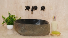 Мойка в ванную Piedra M607 из речного камня  Gris ИНДОНЕЗИЯ 00504511607_1