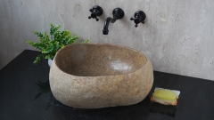 Раковина для ванной Piedra M638 из речного камня  Beige ИНДОНЕЗИЯ 00501111638_1