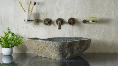 Мойка в ванную Piedra M542 из речного камня  Gris ИНДОНЕЗИЯ 00504511542_1