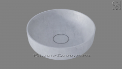 Серая раковина Bowl из архитектурного бетона Grey C6 РОССИЯ 637344911 для ванной комнаты_1