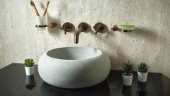 Зеленая раковина Ronda M7 из камня андезита Green Andesite ИНДОНЕЗИЯ 003372017 для ванной комнаты_6