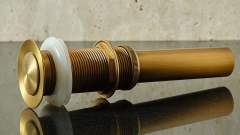 Врезной слив Drain KH из латуни бронзового цвета Brass с античной фактурой 275400421_4