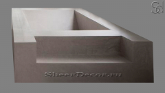 Ванна Cento M2 из декоративного бетона Grey C1 013340952 серого цвета_1