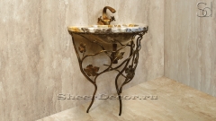 Кованая подставка под раковину Delia из кованой стали Black Bronze patina 188501221_1