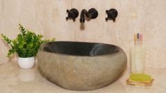 Раковина для ванной Piedra M609 из речного камня  Gris ИНДОНЕЗИЯ 00504511609_1