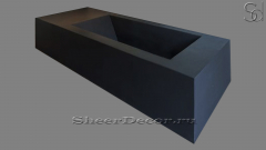 Дизайнерская ванна Cento M3 из архитектурного бетона Concrete Black 013400953_1