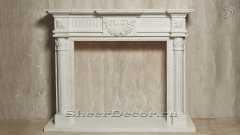 Каменный портал белого цвета для облицовки камина Rohan из мрамора Bianco Extra 628111901_3