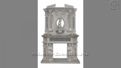 Мраморный портал белого цвета для отделки камина Petra из натурального камня Bianco Extra 604111901_1