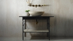 Кованая подсветка под раковину Genesis M6 из кованой стали Black Silver patina 149502236_2