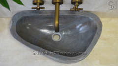 Раковина для ванной комнаты Piedra M10 из речного камня  Gris ИНДОНЕЗИЯ 0050451110_1