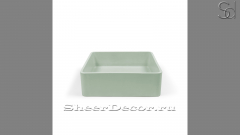 Накладная раковина Diana из зеленого бетона Concrete Menthol РОССИЯ 520810111 для ванной комнаты_1