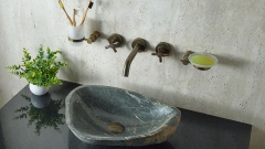 Мойка в ванную Piedra M430 из речного камня  Verde ИНДОНЕЗИЯ 00503011430_2