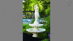 Мраморный фонтан белого цвета Volda из камня сорта Bianco Extra 699111041_1