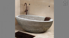 Эксклюзивная ванна Anna M5 из серого травертина Pietra Grigia 017416055_1
