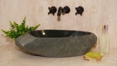 Мойка в ванную Piedra M375 из речного камня  Negro ИНДОНЕЗИЯ 00506911375_1