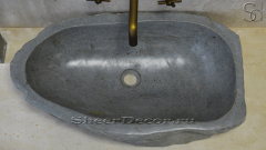 Раковина для ванной комнаты Piedra M14 из речного камня  Gris ИНДОНЕЗИЯ 0050451114_1