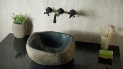 Раковина для ванной Piedra M582 из речного камня  Gris ИНДОНЕЗИЯ 00504511582_2