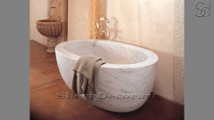 Каменная ванна Tala из белого мрамора Volakas 071165151_1