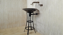 Кованая подставка под раковину Claire из кованой стали Black Steel 147500121_4