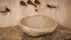 Раковина для ванной комнаты Piedra из речного камня  Blanca ИНДОНЕЗИЯ 00508411132_4