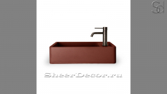 Накладная раковина Bano M3 из медного бетона Concrete Copper РОССИЯ 510849113 для ванной комнаты_1