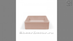 Розовая раковина Diana из архитектурного бетона Concrete Coral РОССИЯ 520821111 для ванной комнаты_1