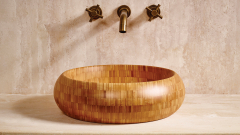 Деревянная раковина Ronda из натурального бамбука Golden Bamboo ИНДОНЕЗИЯ 003600011 для ванной комнаты_1