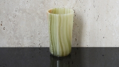 Накладной стакан чаша для в ванную Gven из оникса Green Onyx_1