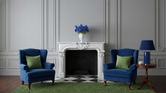 Мраморный портал для отделки камина Rosabel из натурального камня Bianco Extra 172111401_5 Каменный портал белого цвета для облицовки камина Rosabel из мрамора Bianco Extra 172111401_5